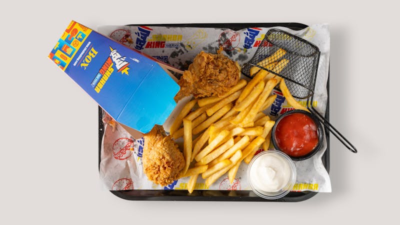 2-Piece Chicken Combo with sides and drink
