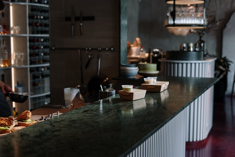 Church's Chicken restaurant interior with warm lighting and welcoming atmosphere