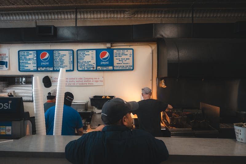 Church's Chicken restaurant interior